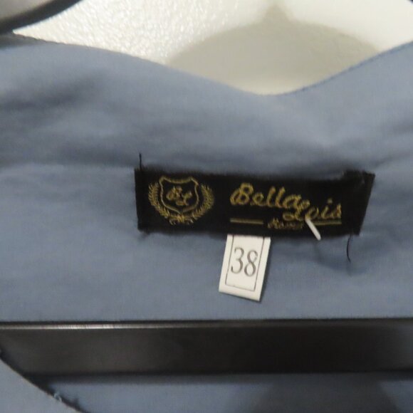 Bella Lois Blue Zip Shirt in Excellent Condition - Picture 2 of 3